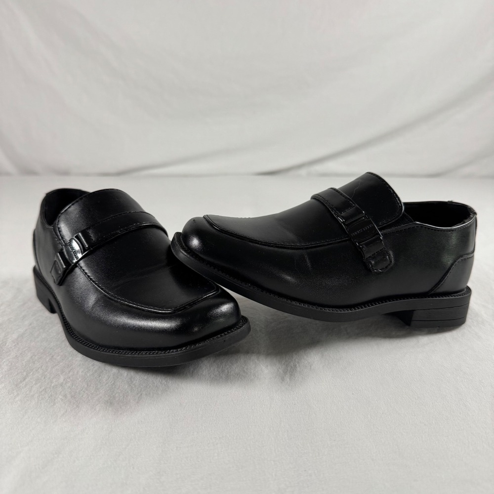 Perry Ellis Little Boy's Size 10 Black Loafers Dress Shoes Wedding